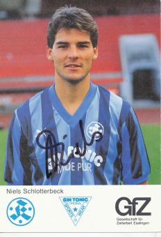 Niels Schlotterbeck  1988/1989  Stuttgarter Kickers Fußball Autogrammkarte original signiert 