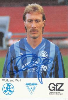 Wolfgang Wolf  1988/1989  Stuttgarter Kickers Fußball Autogrammkarte original signiert 