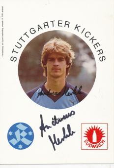 Andreas Merkle  1983/1984  Stuttgarter Kickers Fußball Autogrammkarte original signiert 