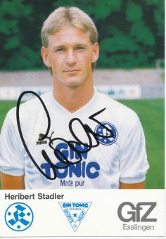 Heribert Stadler  1986/1987  Stuttgarter Kickers Fußball Autogrammkarte original signiert 