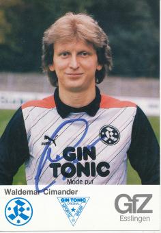 Waldemar Cimander  1986/1987  Stuttgarter Kickers Fußball Autogrammkarte original signiert 