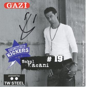 Sokol Kacani  2008/2009  Stuttgarter Kickers Fußball Autogrammkarte original signiert 