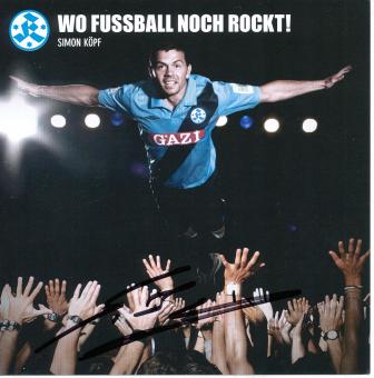 Simon Köpf  2010/2011  Stuttgarter Kickers Fußball Autogrammkarte original signiert 