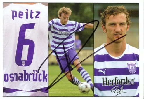 Dominic Peitz  VFL Osnabrück  2008/2009  Fußball Autogrammkarte original signiert 