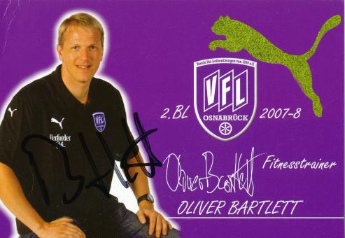 Oliver Bartlett  VFL Osnabrück  2007/2008  Fußball Autogrammkarte original signiert 