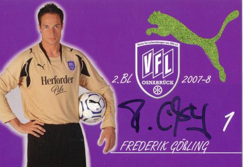 Frederik Gößling  VFL Osnabrück  2007/2008  Fußball Autogrammkarte original signiert 