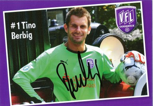 Tino Berbig  VFL Osnabrück  2009/2010  Fußball Autogrammkarte original signiert 