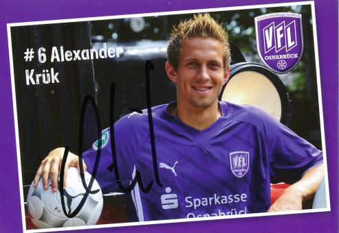 Alexander Krük  VFL Osnabrück  2009/2010  Fußball Autogrammkarte original signiert 