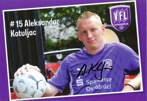 Aleksandar Kotuljac  VFL Osnabrück  2009/2010  Fußball Autogrammkarte original signiert 