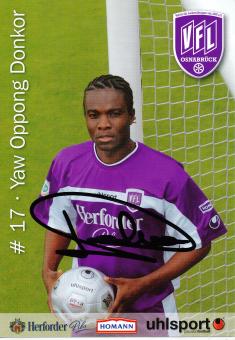 Yaw Oppong Donkor   2004/2005  VFL Osnabrück  Fußball Autogrammkarte original signiert 