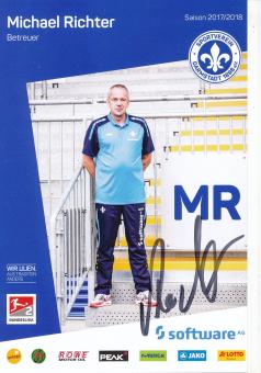Michael Richter   2017/2018  SV Darmstadt 98  Fußball Autogrammkarte original signiert 