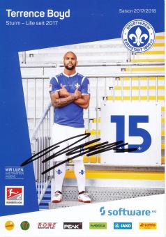 Terence Boyd   2017/2018  SV Darmstadt 98  Fußball Autogrammkarte original signiert 