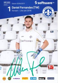 Liam Fisch  2016/2017  SV Darmstadt 98  Fußball Autogrammkarte original signiert 