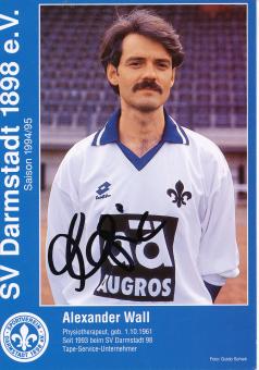 Alexander Wall  1994/1995  SV Darmstadt 98  Fußball Autogrammkarte original signiert 