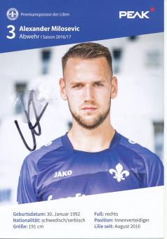 Alexander Milosevic  2016/2017  SV Darmstadt 98  Fußball Autogrammkarte original signiert 