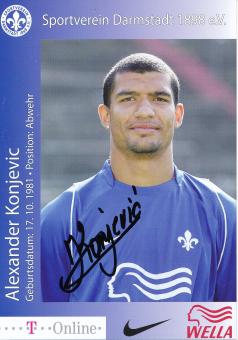 Alexander Konjevic  2006/2007  SV Darmstadt 98  Fußball Autogrammkarte original signiert 