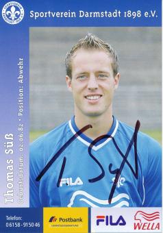 Thomas Süß  2004/2005  SV Darmstadt 98  Fußball Autogrammkarte original signiert 