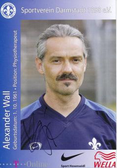 Alexander Wall  2005/2006  SV Darmstadt 98  Fußball Autogrammkarte original signiert 