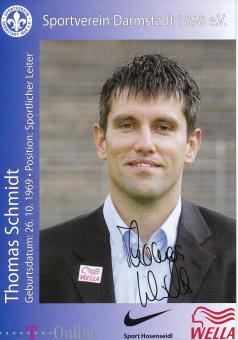 Thomas Schmidt  2005/2006  SV Darmstadt 98  Fußball Autogrammkarte original signiert 