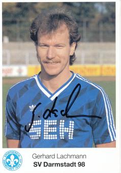 Gerhard Lachmann  1987/1988  SV Darmstadt 98  Fußball Autogrammkarte original signiert 