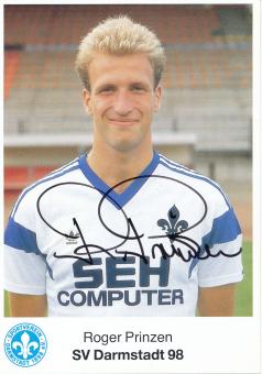 Roger Prinzen  1989/1990  SV Darmstadt 98  Fußball Autogrammkarte original signiert 