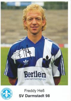 Freddy Hess    SV Darmstadt 98  Fußball Autogrammkarte original signiert 