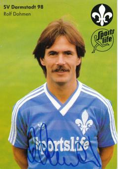 Rolf Dohmen   SV Darmstadt 98  Fußball Autogrammkarte original signiert 
