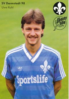 Uwe Kuhl   SV Darmstadt 98  Fußball Autogrammkarte original signiert 