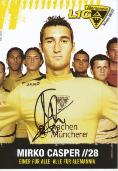 Mirko Casper  2006/2007  Alemannia Aachen  Fußball Autogrammkarte original signiert 