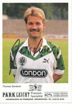 Thomas Gerstner  1989/1990 FC Homburg  Fußball Autogrammkarte original signiert 