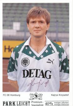 Kajrys Krzysztof  1990/1991   FC Homburg  Fußball Autogrammkarte original signiert 