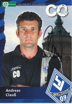 Andreas Claus  2009/2010  SV Waldhof Mannheim  Fußball Autogrammkarte original signiert 