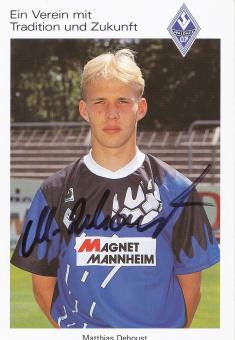 Matthias Dehoust  1993/1994  SV Waldhof Mannheim  Fußball Autogrammkarte original signiert 