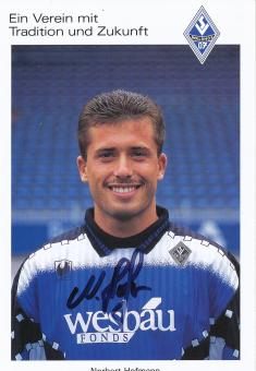 Norbert Hofmann  1994/1995  SV Waldhof Mannheim  Fußball Autogrammkarte original signiert 