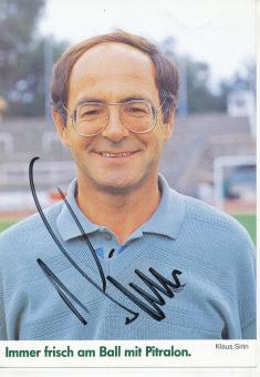 Klaus Sinn  1984/1985  SV Waldhof Mannheim  Fußball Autogrammkarte original signiert 
