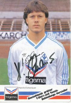 Henrik Eichenauer  1986/1987  SV Waldhof Mannheim  Fußball Autogrammkarte original signiert 
