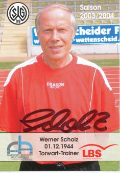 Werner Scholz  2003/2004  SG Wattenscheid 09  Fußball Autogrammkarte original signiert 
