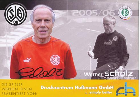 Werner Scholz  2005/2006  SG Wattenscheid 09  Fußball Autogrammkarte original signiert 
