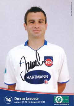 Dieter Jarosch  2009/2010  FC Heidenheim  Fußball Autogrammkarte original signiert 