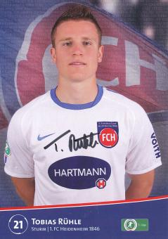 Tobias Rühle  2011/2012  FC Heidenheim  Fußball Autogrammkarte original signiert 