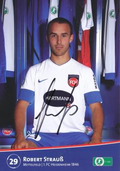 Robert Strauß  2012/2013  FC Heidenheim  Fußball Autogrammkarte original signiert 