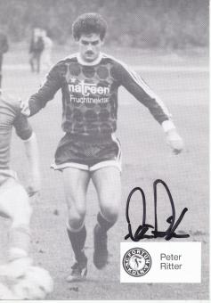 Peter Ritter  1989/1990  SC Fortuna Köln  Fußball Autogrammkarte original signiert 