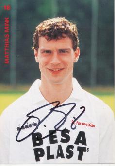 Matthias Mink  1996/1997  SC Fortuna Köln  Fußball Autogrammkarte original signiert 
