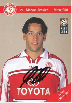 Markus Schuler  1999/2000  SC Fortuna Köln  Fußball Autogrammkarte original signiert 