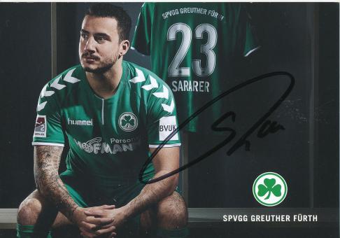 Sercan Sararer  2017/2018  SpVgg Greuther Fürth  Fußball Autogrammkarte original signiert 