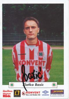 Zlatko Basic  1999/2000 Rot Weiß Oberhausen  Fußball Autogrammkarte original signiert 