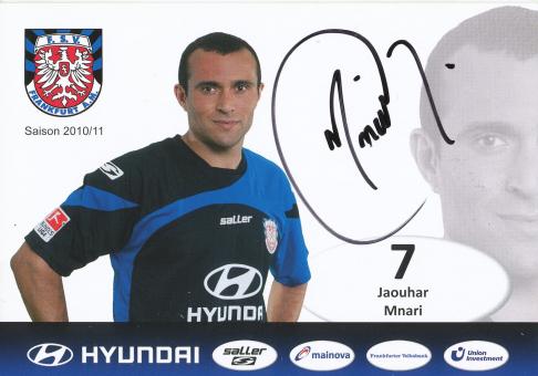 Jaouhar Mnari  2010/2011 FSV Frankfurt  Fußball Autogrammkarte original signiert 