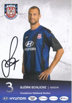 Björn Schlicke  2011/2012  FSV Frankfurt  Fußball Autogrammkarte original signiert 