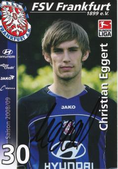 Christian Eggert  2008/2009  FSV Frankfurt  Fußball Autogrammkarte original signiert 