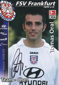 Tomas Oral  2008/2009  FSV Frankfurt  Fußball Autogrammkarte original signiert 